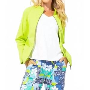 NEW ESCAPE BY HABITAT sunwashed zip front jacket in daiquiri